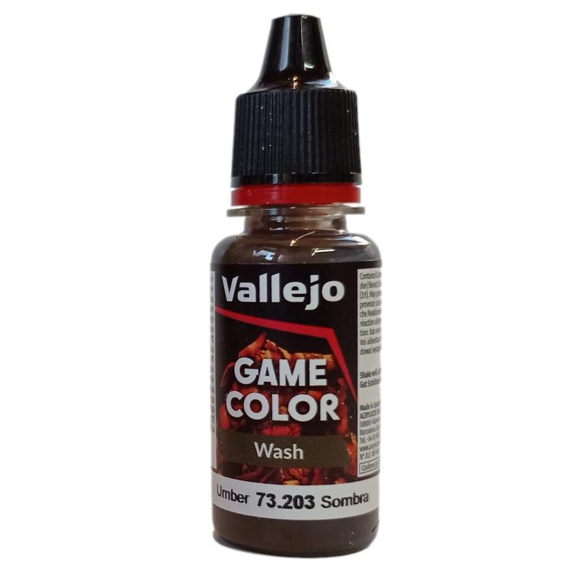 Vallejo Game Color: Washes- Umber Wash, 17 ml. 73203
